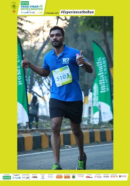 Atul Yadav completed Mumbai Marathon and Parinee Juhu Run