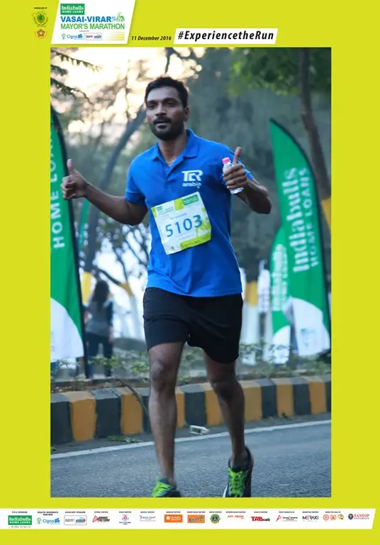 Atul Yadav completed Mumbai Marathon and Parinee Juhu Run