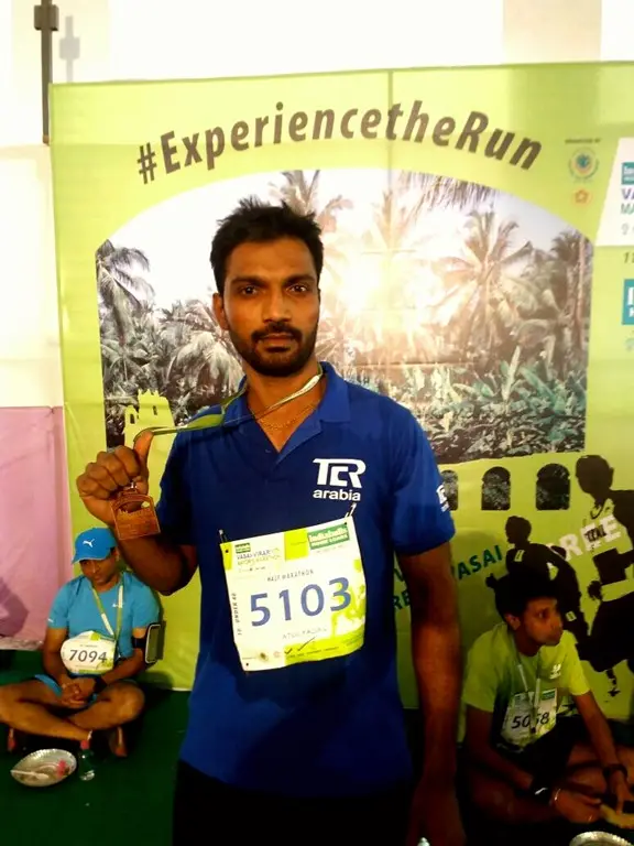 Atul Yadav completed Vasai Virar Marathon