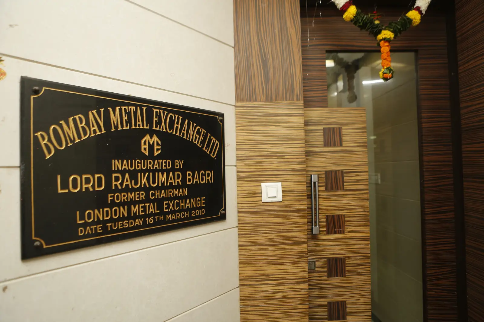 Bombay Metal Exchange (BME) and TCR - strong association