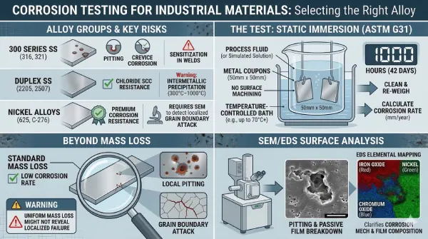 Corrosion Testing for Industrial Materials: What Engineers Need to Know Before Selecting Alloys