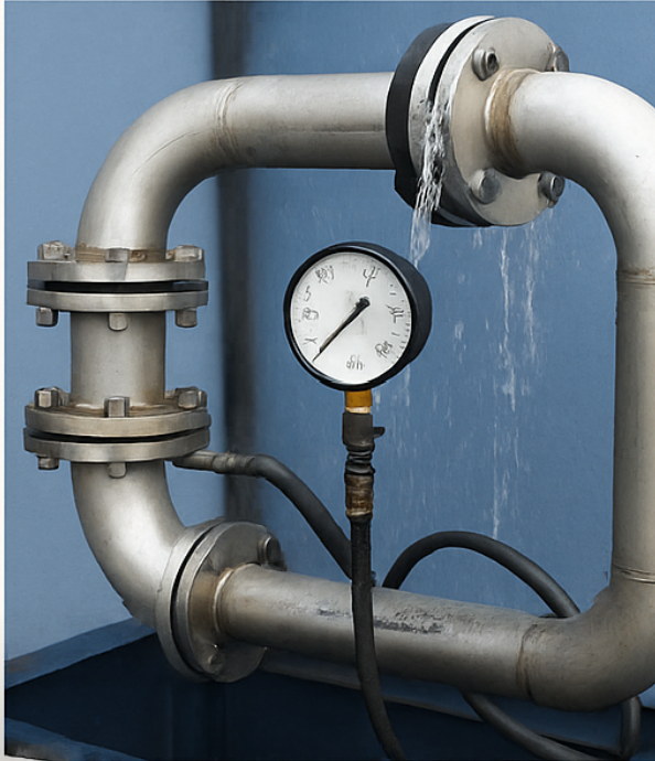 Hydrostatic Testing of SS316 Pipes at TCR Engineering: Ensuring Pressure Integrity and Leak-Free Performance