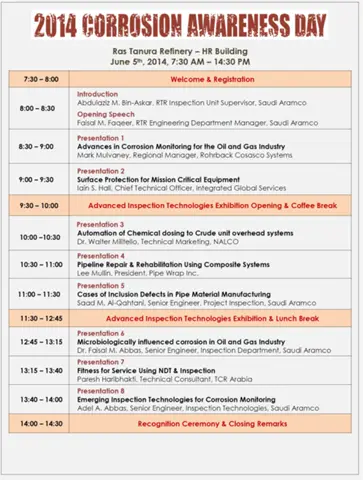 Ras Tanura Refinery Corrosion Awareness Day