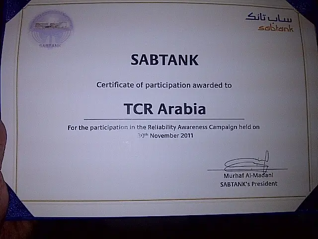 SABIC Reliability Awareness Campaign 2011