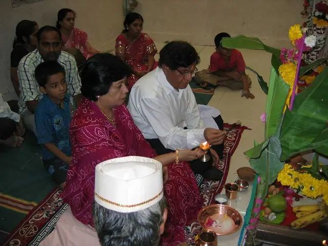 Staff of TCR Engineering Perform Satyanarayan Puja