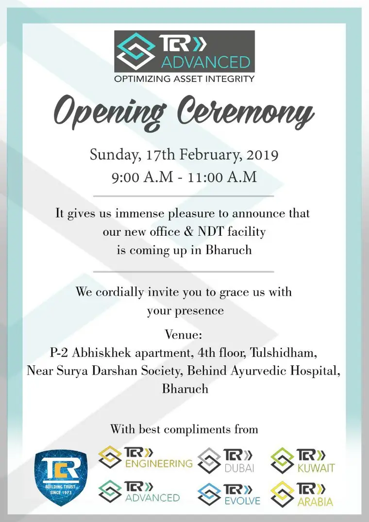 TCR Advanced opens in Bharuch