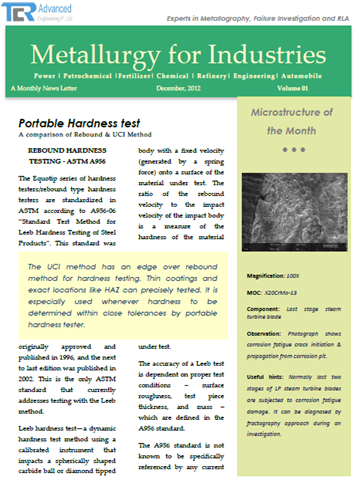 TCR Advanced starts monthly newsletter