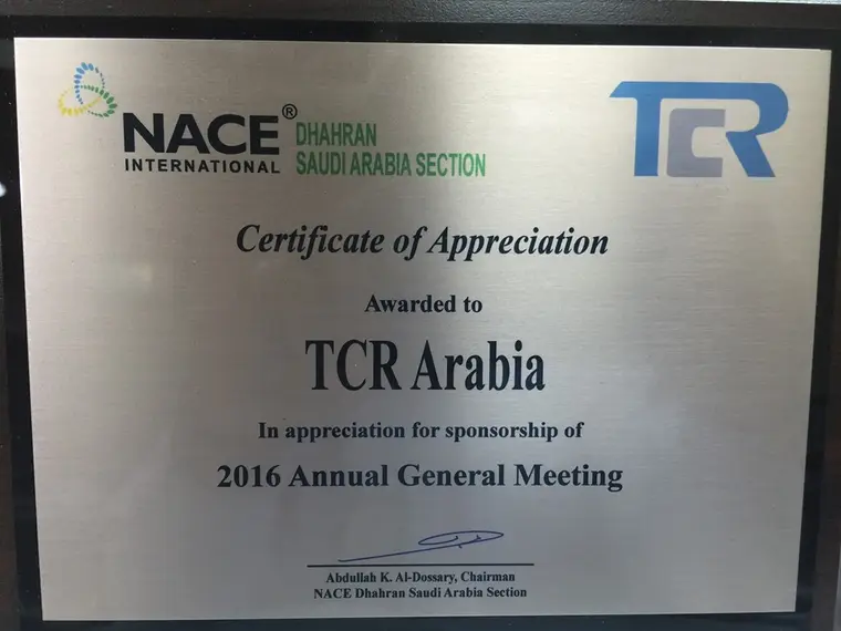 TCR Arabia sponsors NACE Dinner Meet