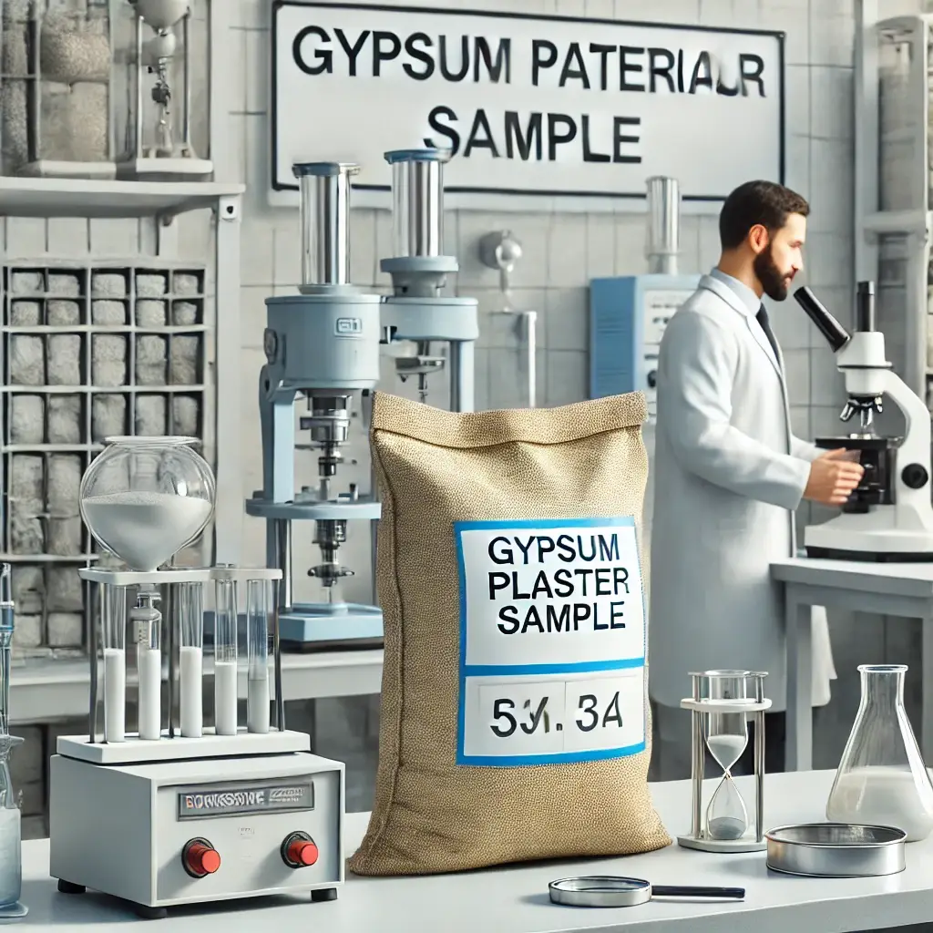 Comprehensive Testing for Western Gypsum Plaster as per IS 2547 Part 1