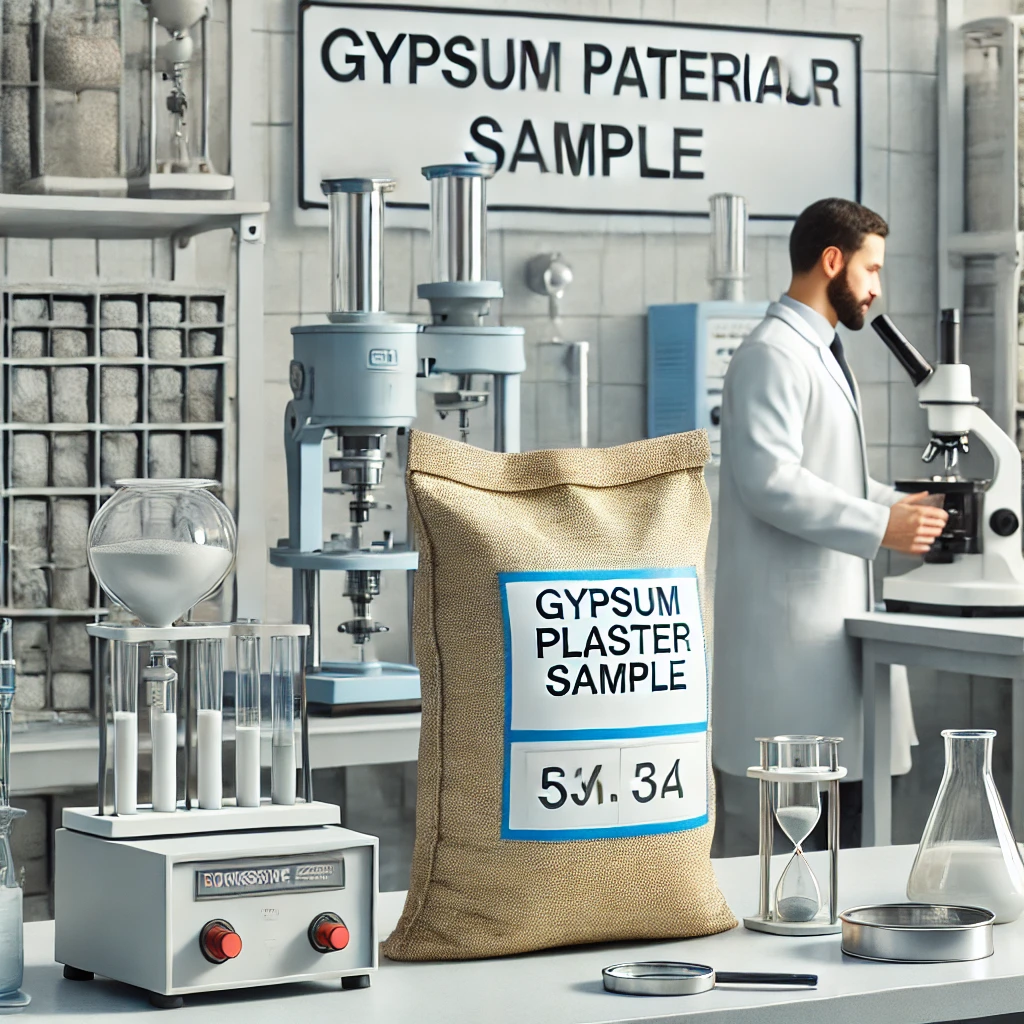 Testing for Gypsum Plaster as per IS 2547 Part 1