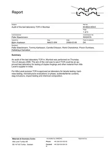 First page of Alfa Laval (Sweden)