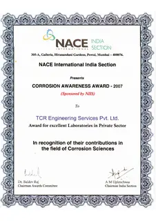 First page of Excellent Laboratory in Private Sector by NACE