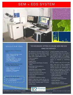 First page of SEM - EDAX Microstructure